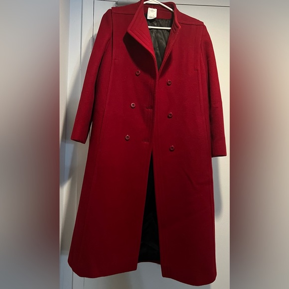 Vintage Virgin Wool Rounded Shoulder Double Breasted Coat - Picture 3 of 6